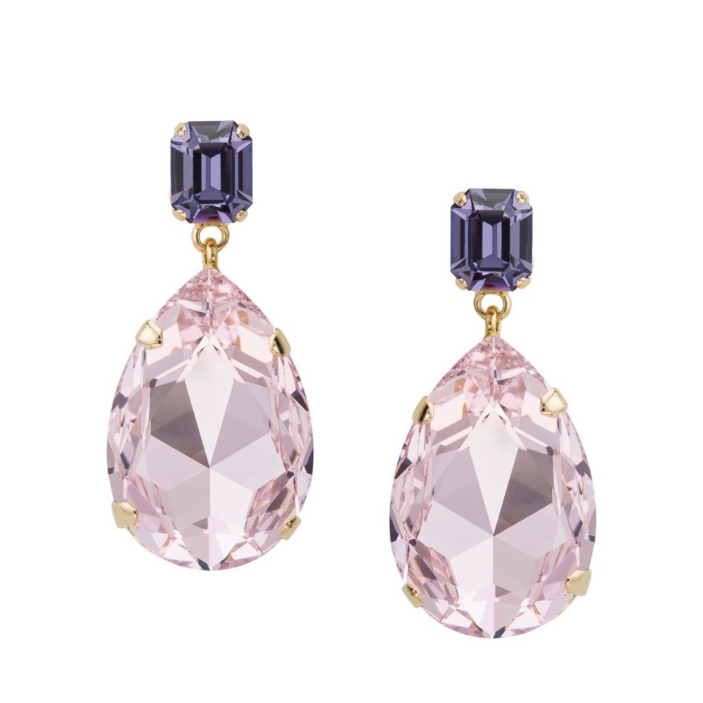 Janis Savitt Multi Color Drop Gemstone Earrings